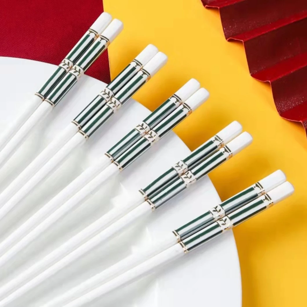 陶瓷筷子家用新款轻奢筷子网红高档防滑防霉陶瓷易清洗环保陶瓷筷