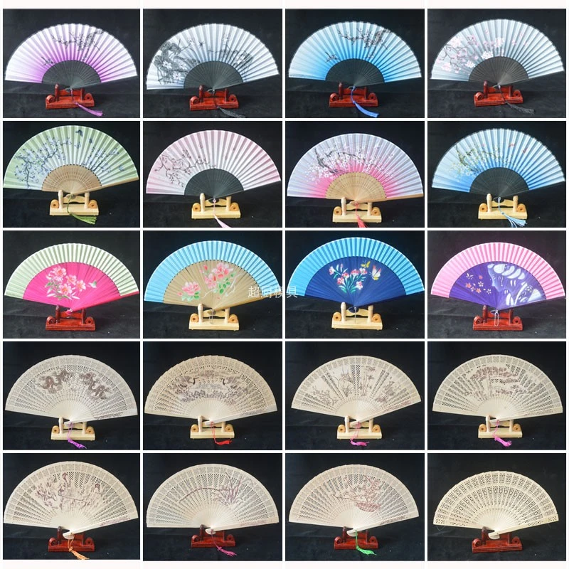 刺身扇装饰摆盘花草三文鱼造型料理创意盘饰酒店用品防水菜品扇子