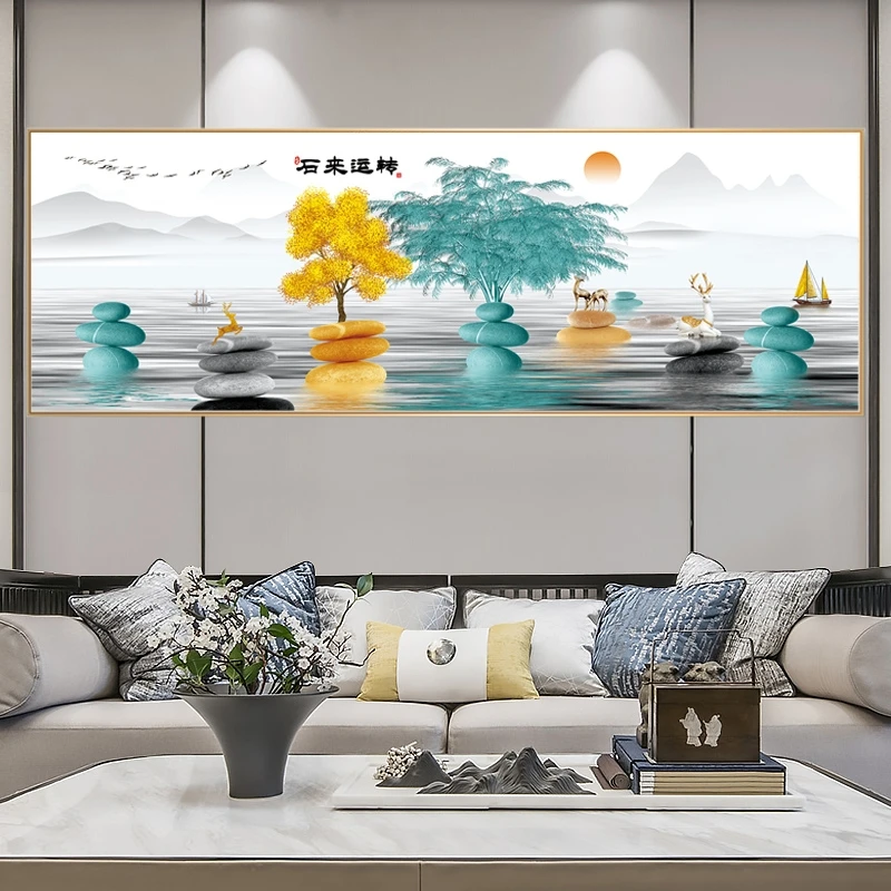 石来运转 大格四股50色满绣（蒙娜丽莎十字绣套件） 简约现代品质