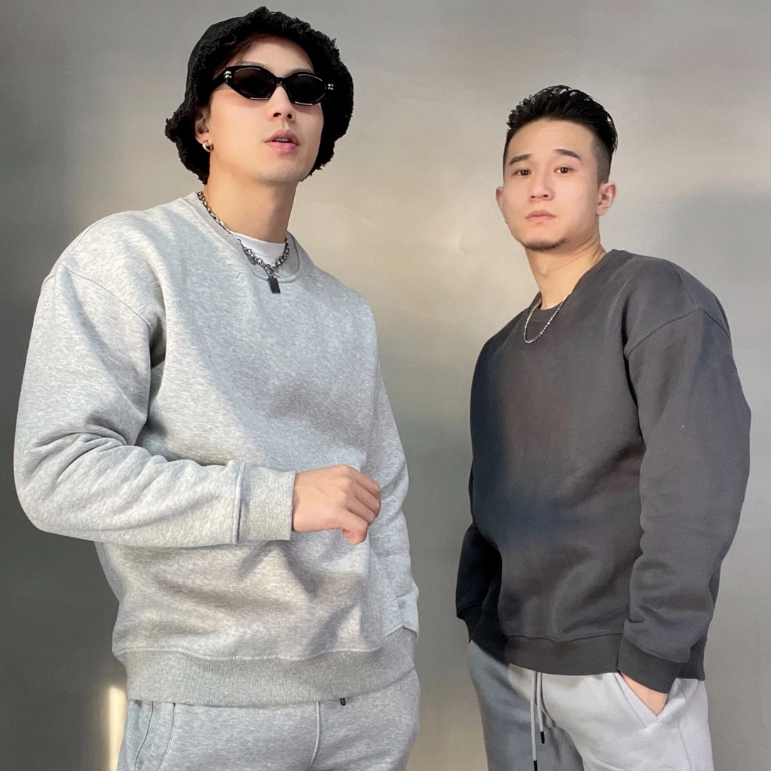 DoubleMe秋冬款套头加绒卫衣（10色）