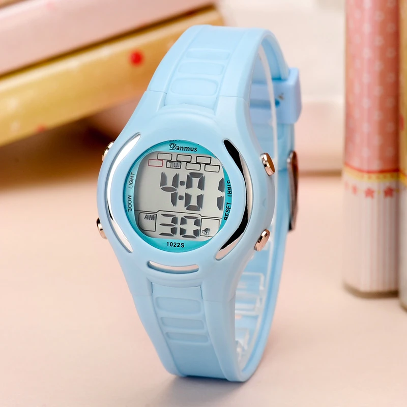 儿童电子表男孩女孩游泳防水夜光初中小学生男童运动手表女童数字