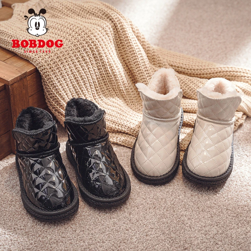 Bobdog/巴布豆（大棉雪地靴）雪地靴儿童大棉靴学生鞋子B16515029
