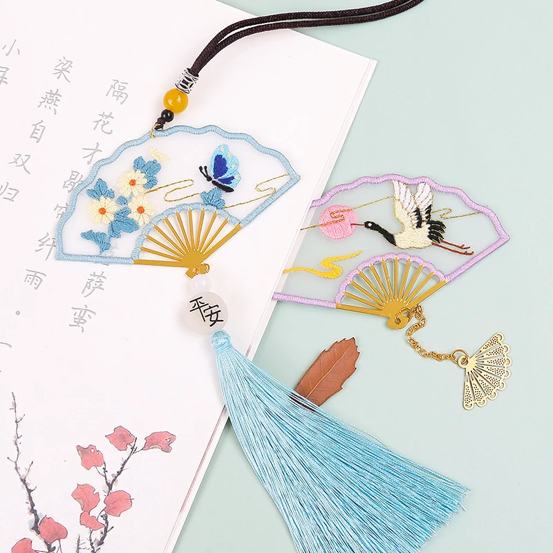 刺绣diy材料包手工自绣平安古风苏绣书签绣花绣品送男友平安福