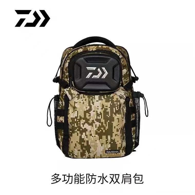 2021新款多功能防水大容量钓鱼背包拉链渔具包
