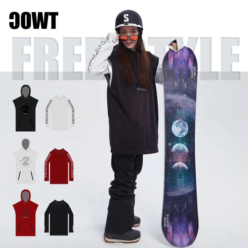 零下二度TWOC_男女滑雪服_1万防水潮牌滑雪帽衫2件套_自由搭配
