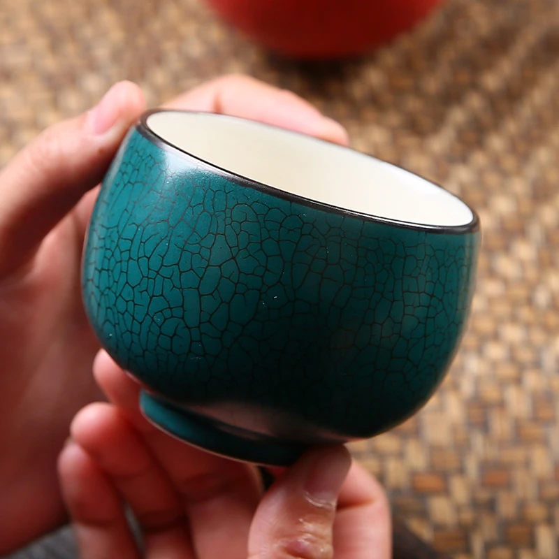 窑变功夫小茶杯茶具陶瓷主人杯禅定杯茶盏单个品茗杯茶碗日式对杯