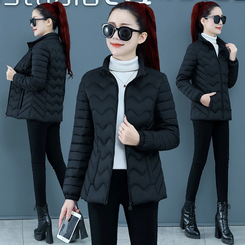 2023年新款棉衣女短款冬季韩版修身棉服轻薄款小棉袄冬装外套