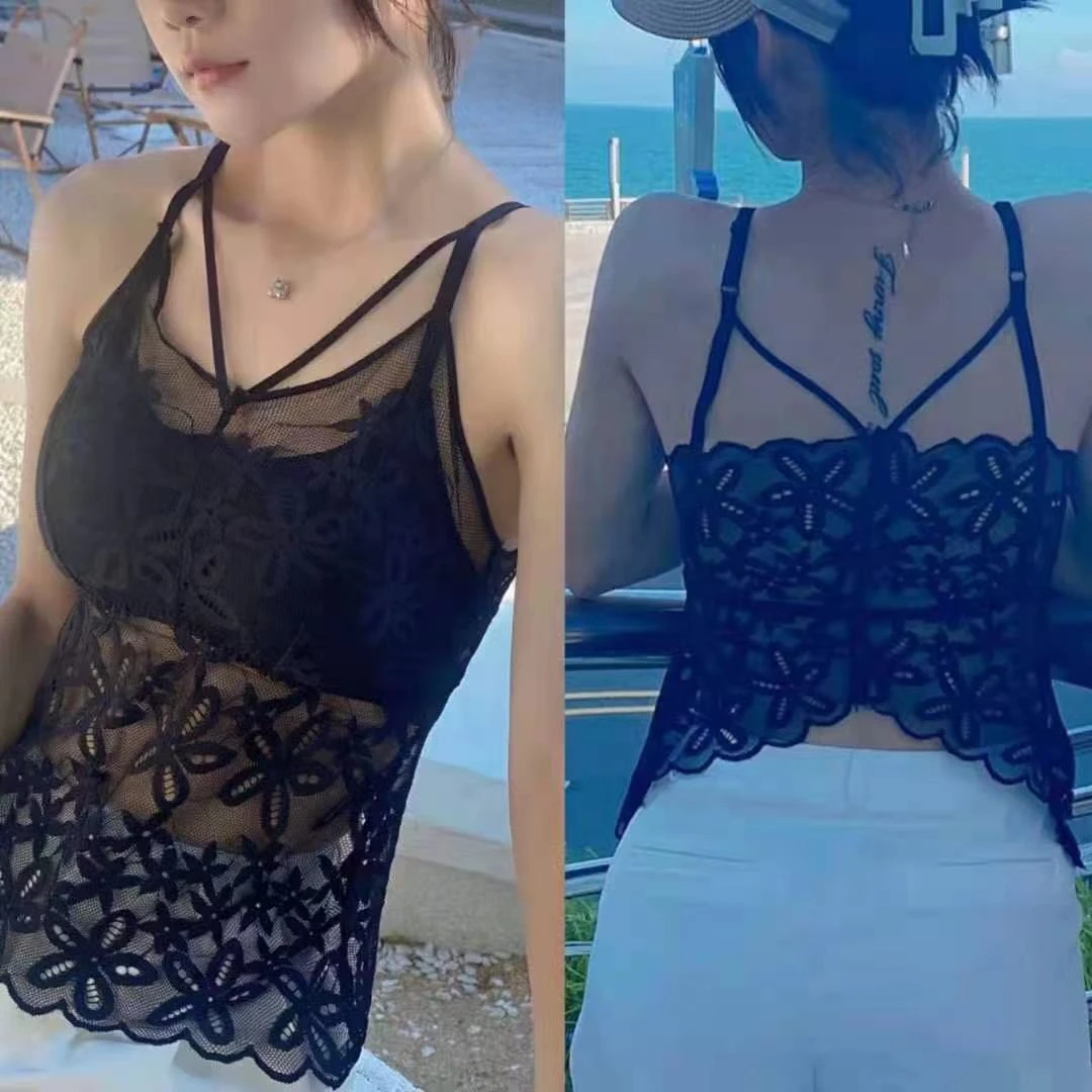 2190大码女装拼接上衣背心加肥加大码大码女装