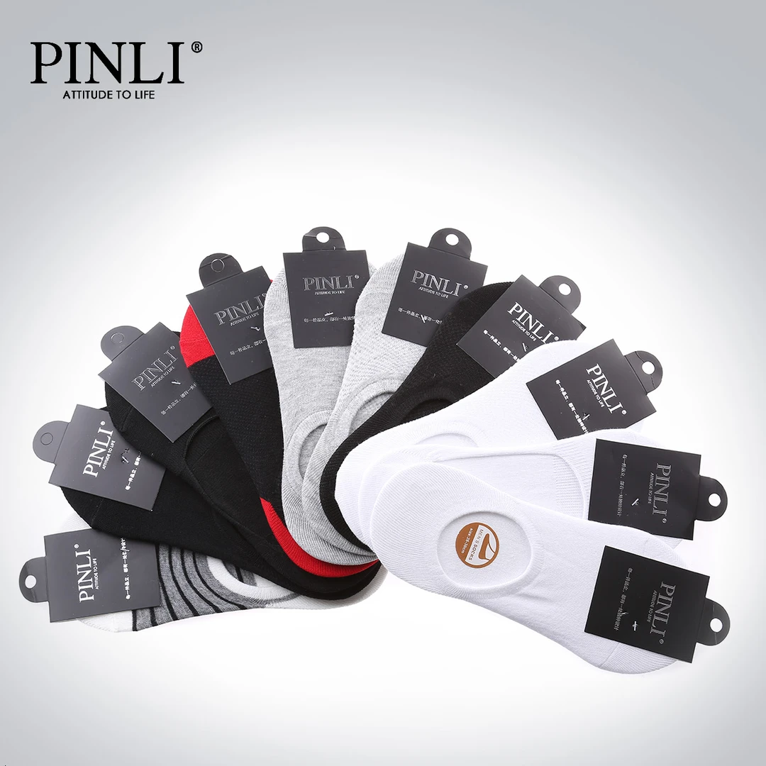 【PINLI品立】短袜【1盒10双】D202819334低帮春夏短筒吸汗棉袜防