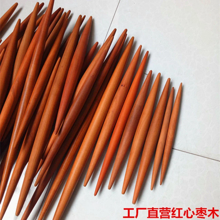 两头尖榉木擀面杖包饺子面条烙饼擀皮铁木枣木规格齐全支持定做
