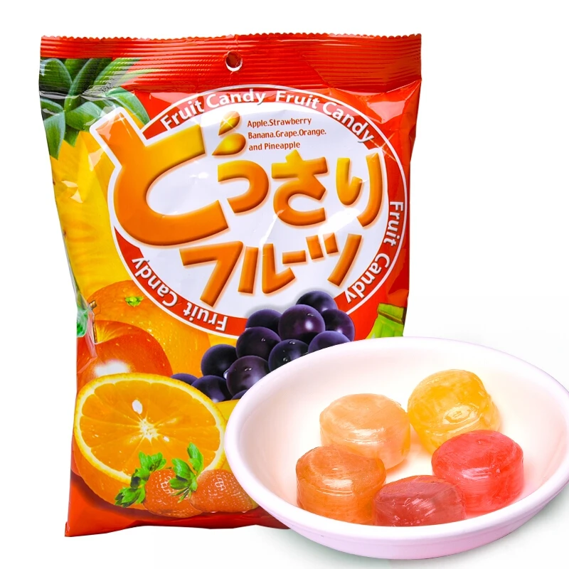 可康牌多口味果汁糖 苹果、草莓、香蕉、葡萄、甜橙、菠萝140克