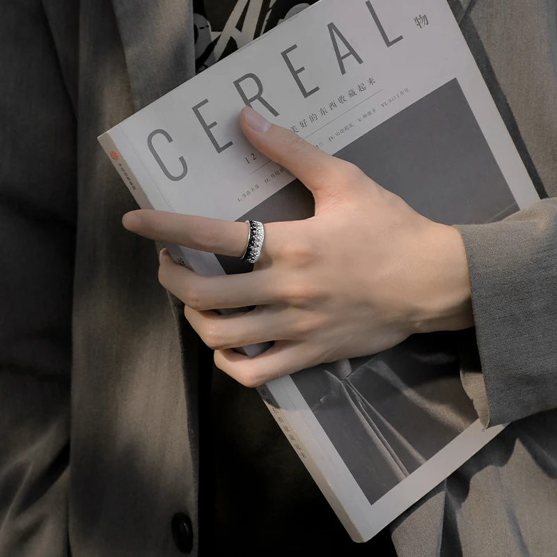 钛钢戒指 闭口可选尺寸小众高级感男潮流个性时尚百搭情侣简约ins