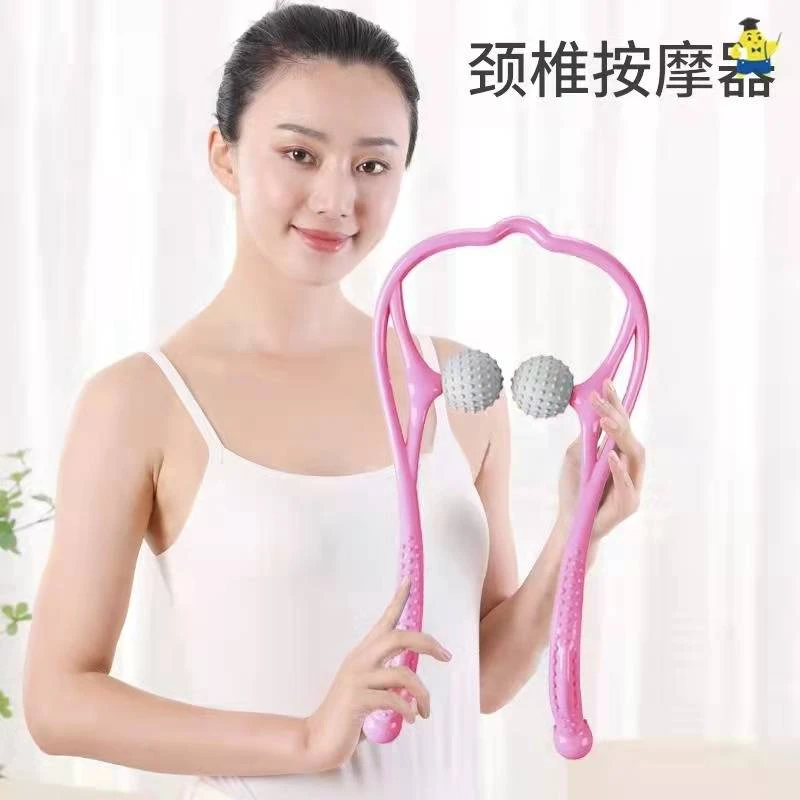 按摩夹夹脖子 多功能手动颈椎按摩器便携颈部脊椎按摩器按肩颈 腰