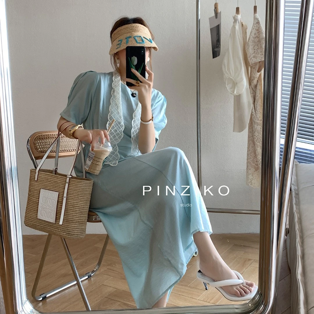 【PINZIKO】现货~纯色系连衣裙 TJD210现货清款售完即止理性消费