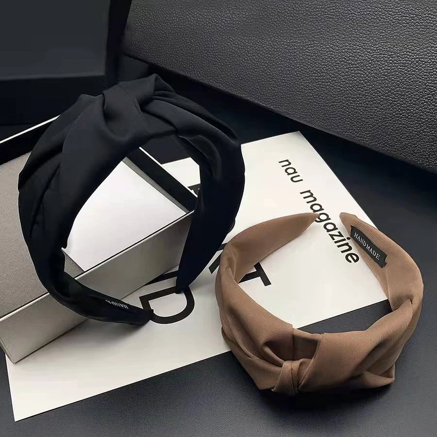 【12】韩版简约布艺复古发箍中间节增高颅顶头箍显脸小新娘头饰