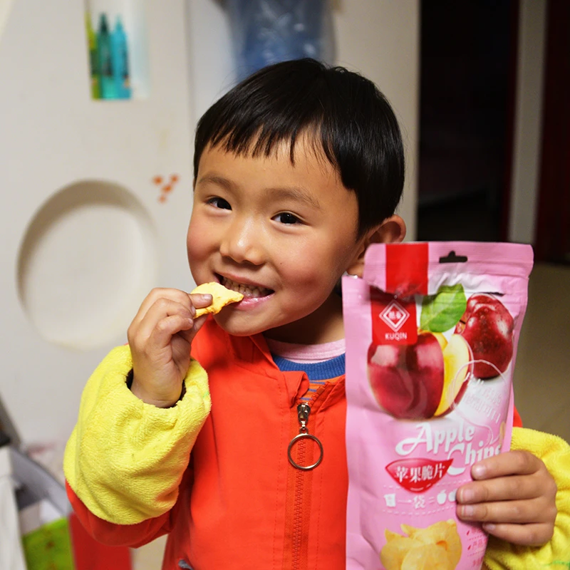 甘肃礼县苹果脆片苹果干水果干真空脱水苹果干儿童孕妇零食