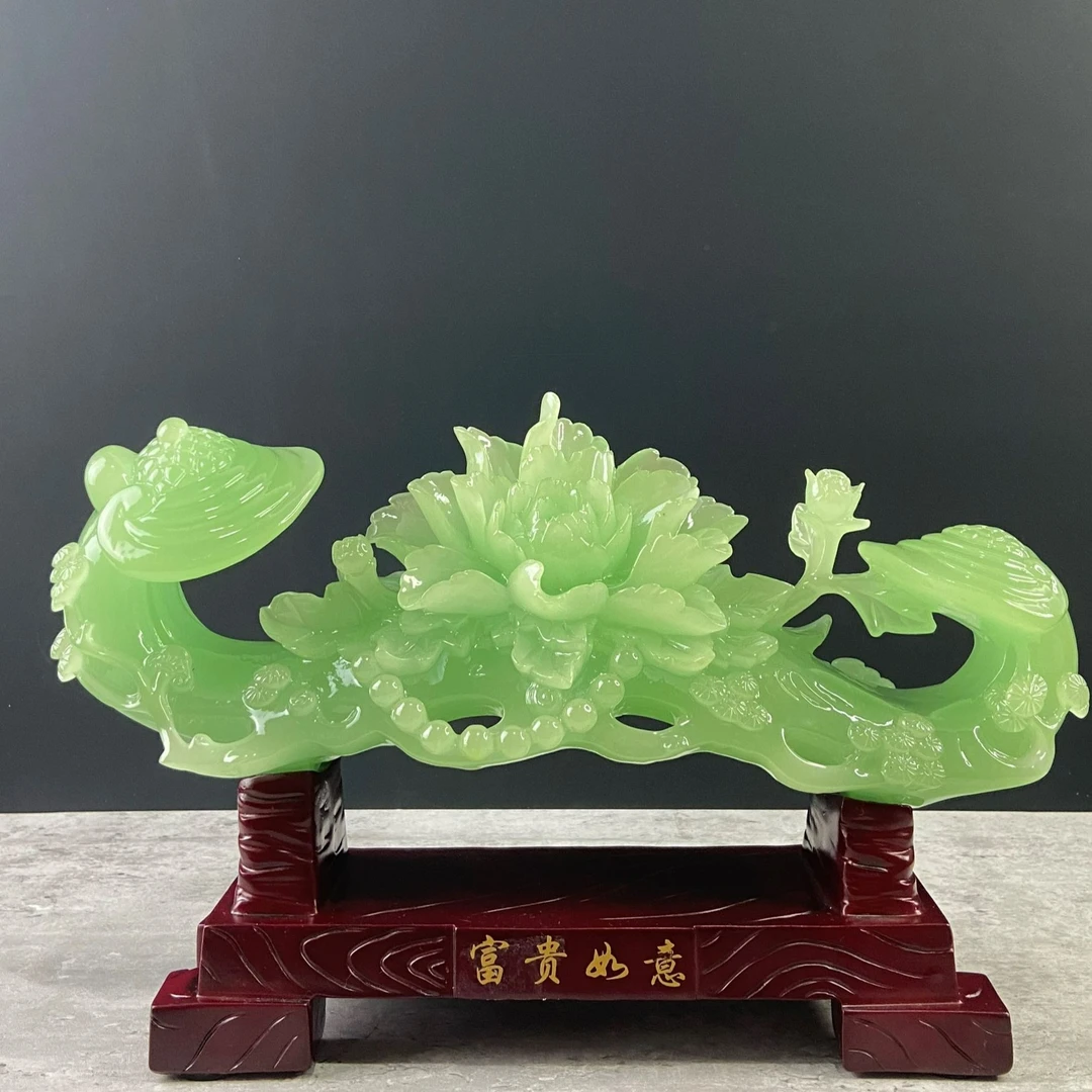 富贵如意玄关客厅书房卧室电视柜博古架家居摆件高档新中式工艺品