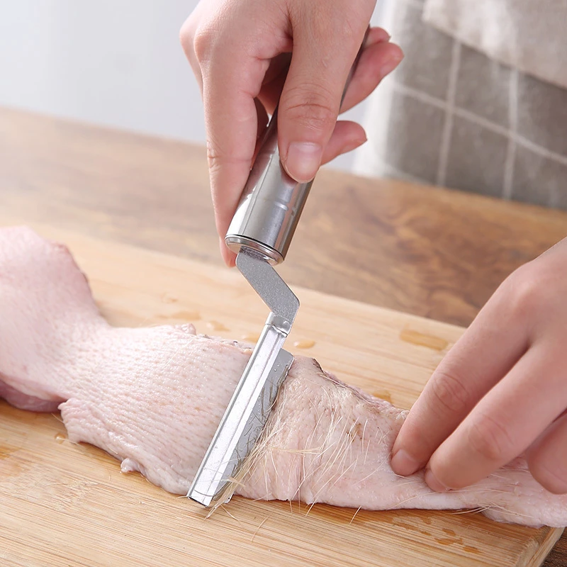 猪蹄缝去猪毛神器家用猪头肉专用刮毛工具牛羊屠宰拔毛夹钳剃除刀