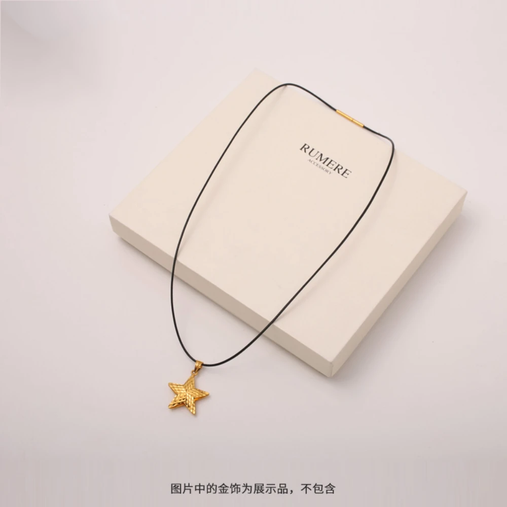 铜合金皮质吊坠 1.0mm细项链绳穿小孔吊坠挂绳男女红绳黑皮绳挂件