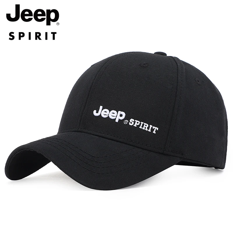 JEEPSPIRIT休闲帽子棒球帽刺绣LOGO男款通用户外遮阳运动帽鸭舌帽