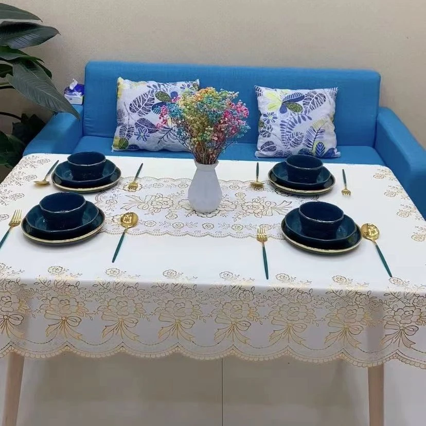 (1.1米×1.6米)升级版烫金桌布防水防油免洗