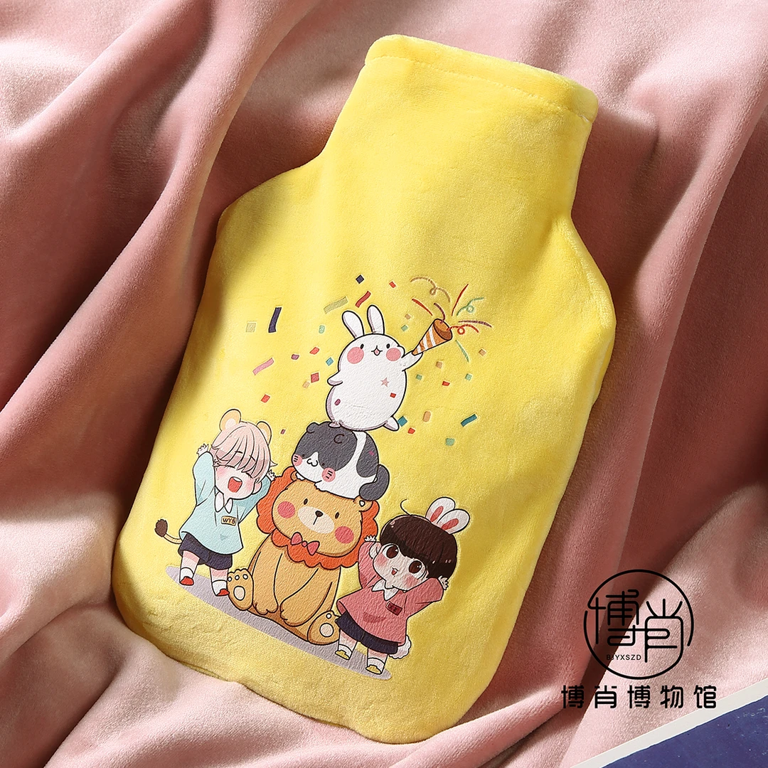 博君一肖周边王一博肖战毛绒可爱暖水袋冬季保暖热水袋BJYXSZD
