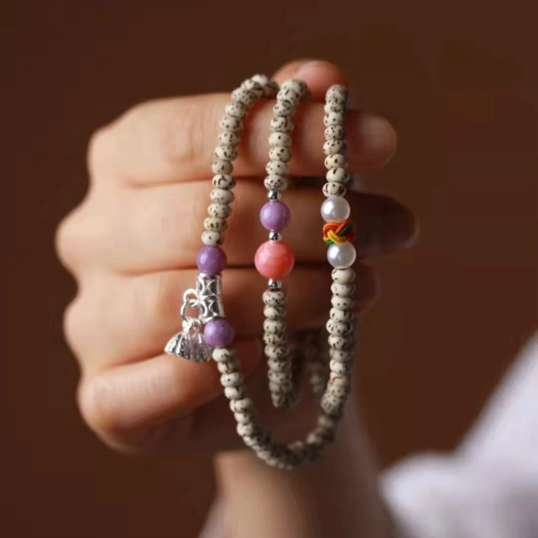 原创海南星月菩提星月DIY 手链手串男女文玩小巧可爱108佛珠饰品