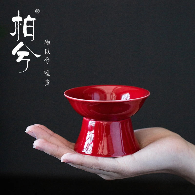 霁蓝茶漏茶滤创意个性日式茶叶过滤器茶漏器泡茶过滤网茶艺过滤网