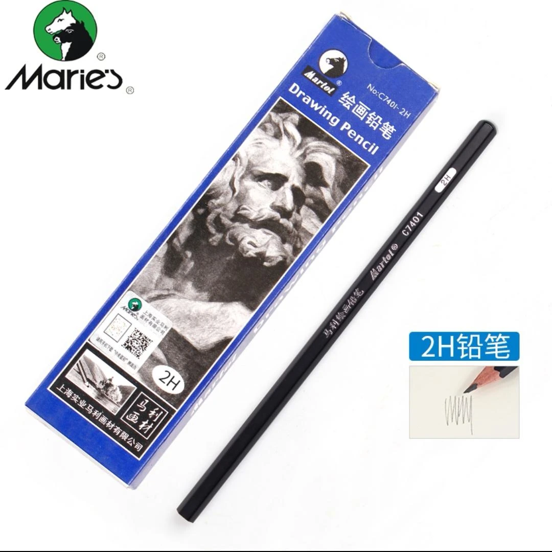 Marie’s/马利马利铅笔素描绘画炭笔初学者速写2h6b8b14b炭笔碳笔