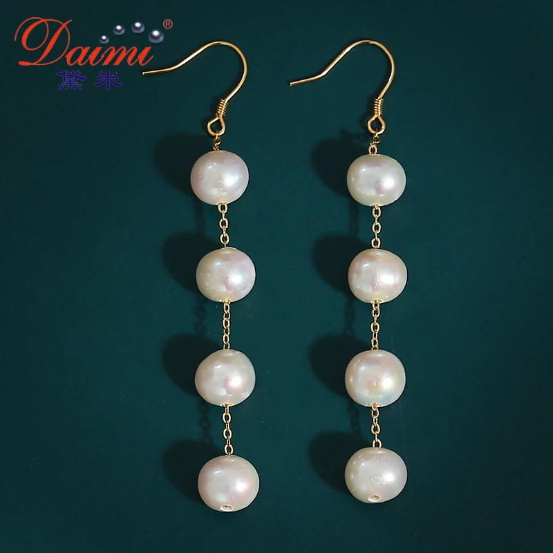 【孤品】黛米Y468事事顺意淡水7-8mm珍珠耳饰  S925银