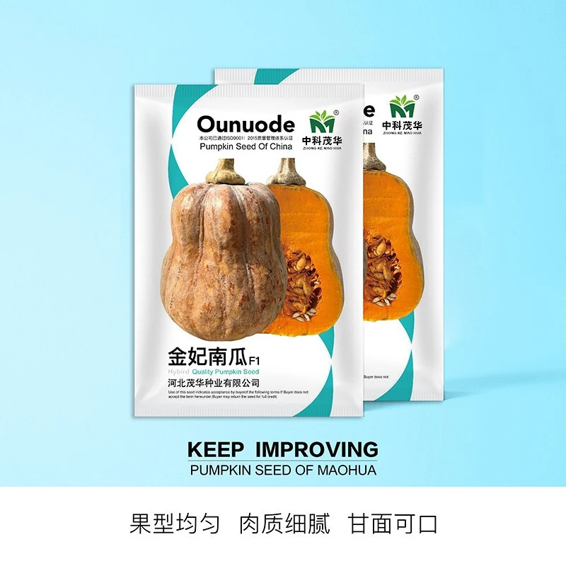 中科茂华蔬菜种子金妃南瓜种子果肉橘黄果肉厚心腔小超甜粉糯皮薄