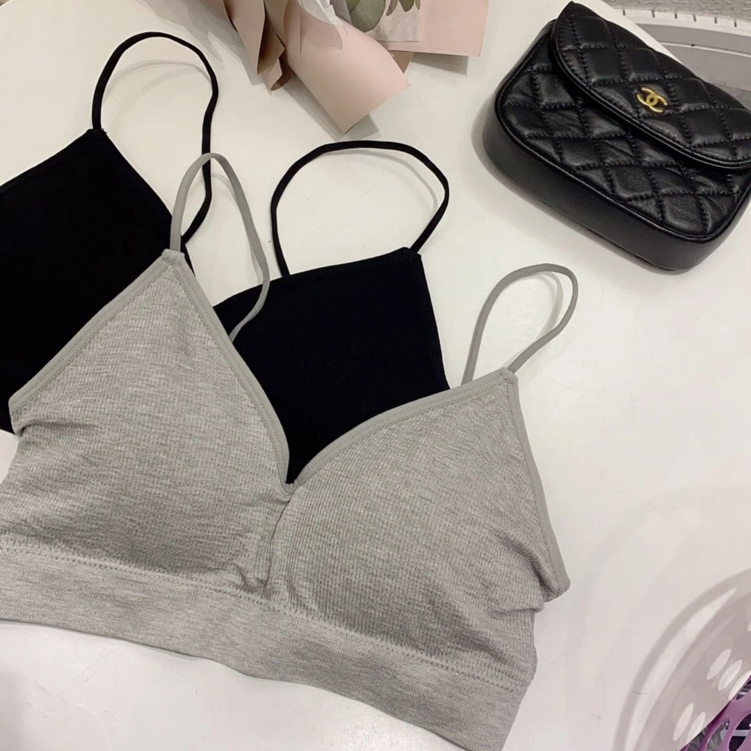 YHL定制女性洋气吊带挂脖防走光两色背心吊带时尚吊带