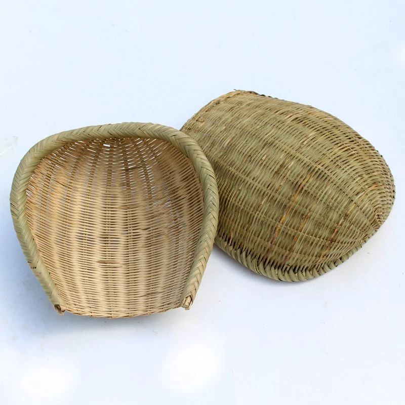 竹编簸箕农家 火锅店竹筐 筲箕手编洗菜篮 开口簸箕沥水竹篮厨房
