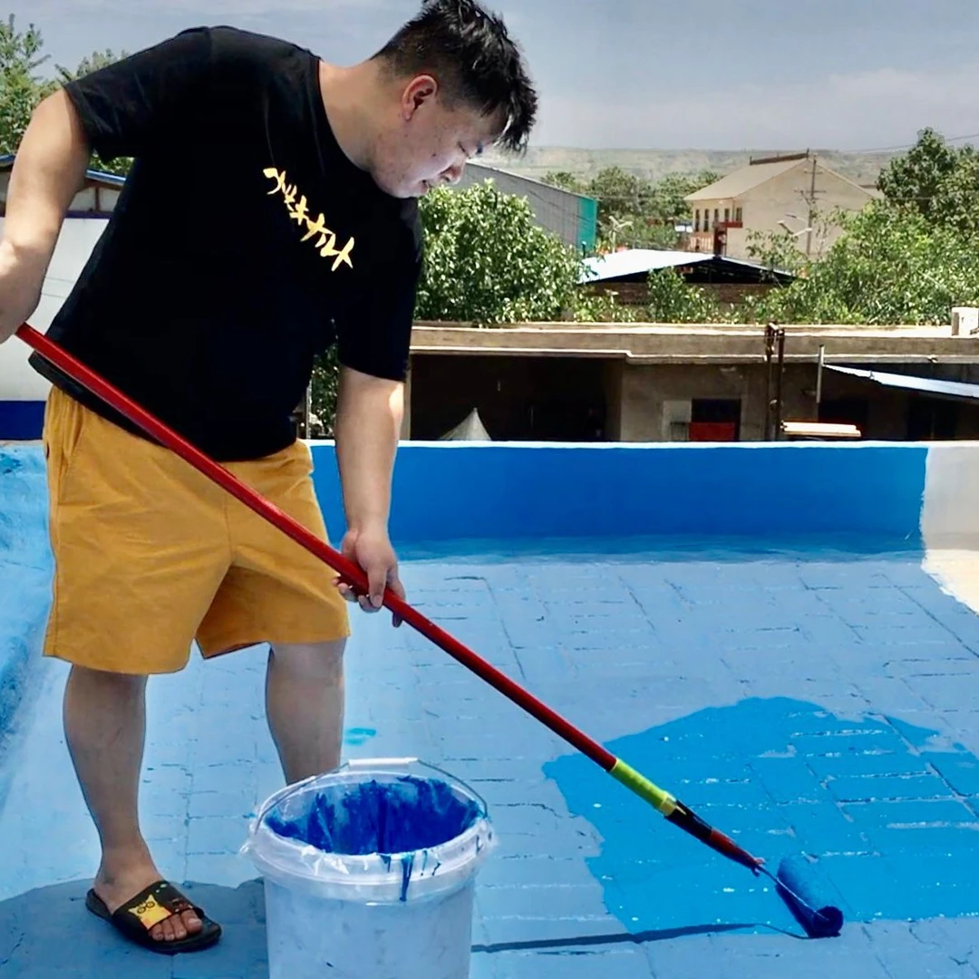 客邦涂高弹防水涂料屋顶外墙彩钢瓦补漏