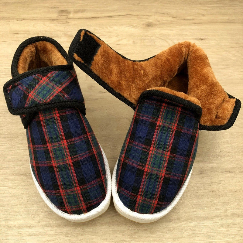 冬手工保暖棉布鞋女鞋居家防滑软底加绒加厚男女中老年老北京棉鞋