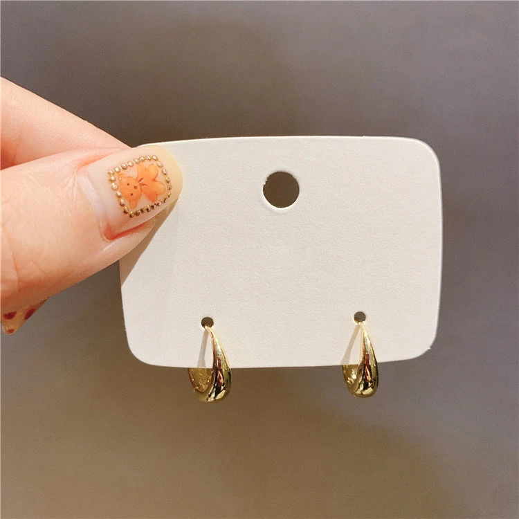 铜合金耳饰 AL557 新款金色小巧耳圈个性女ins冷淡风耳环百搭简约