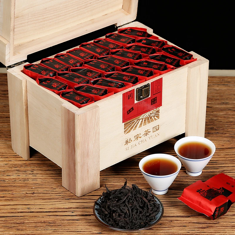 彬杰武夷乌山岩茶龙茶岩韵浓香型肉桂茶叶送礼木质礼盒装大红袍茶