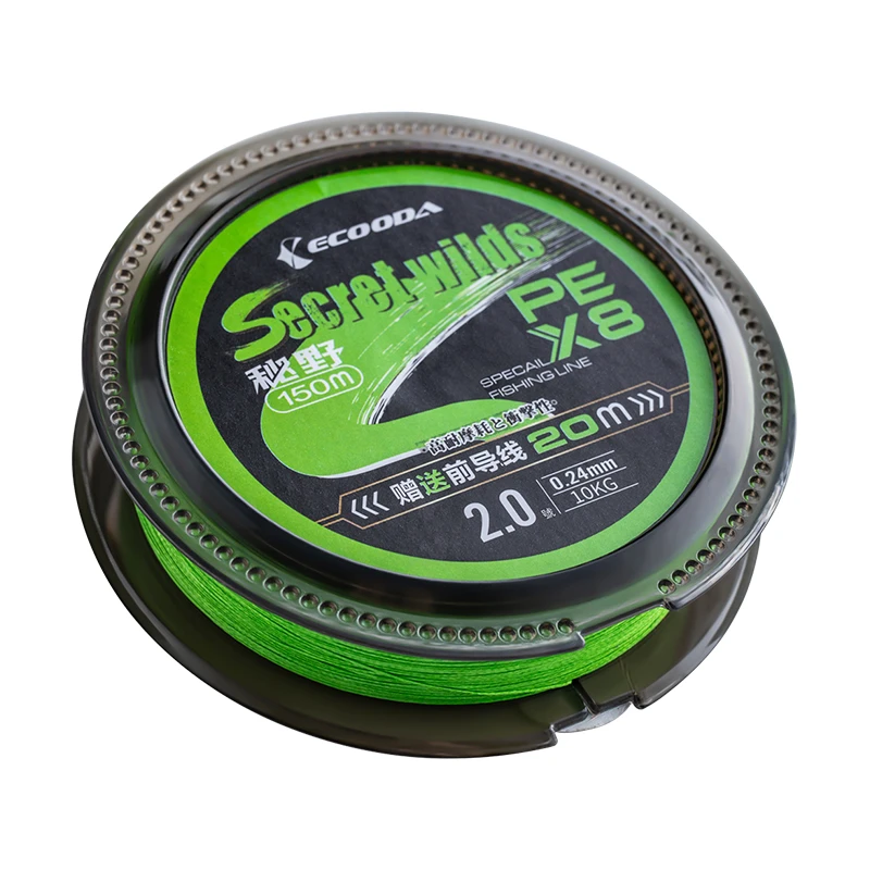 伊酷达/ECOODA秘野路亚专用PE线前导线进口原丝8编大力马远投路亚