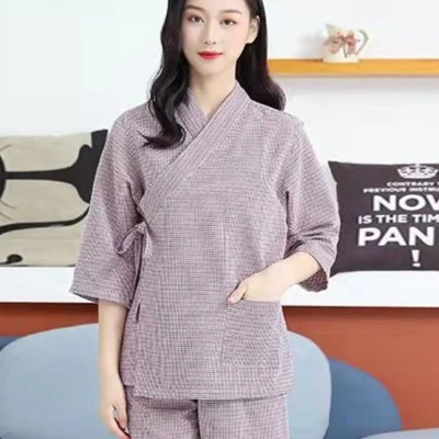 新款汗蒸情侣款睡衣家居服休闲服大码套装