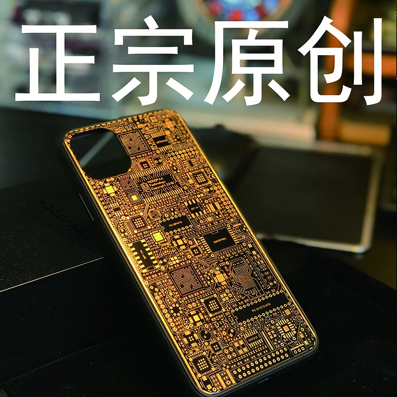 原创设计”纯金电路艺术“工艺定制