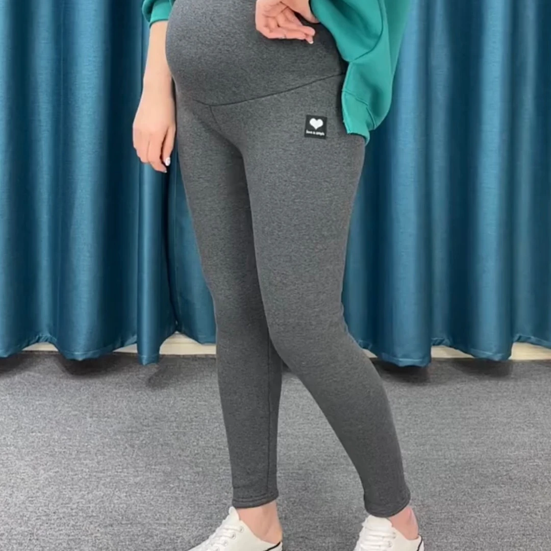 孕妇打底裤冬季加厚加绒高品质羊羔绒保暖托腹孕妇棉裤一条过冬