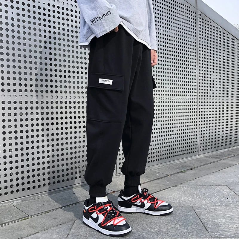 2025新款男裤工装裤男卫裤夏季薄款运动裤束脚休闲裤男士百搭裤子
