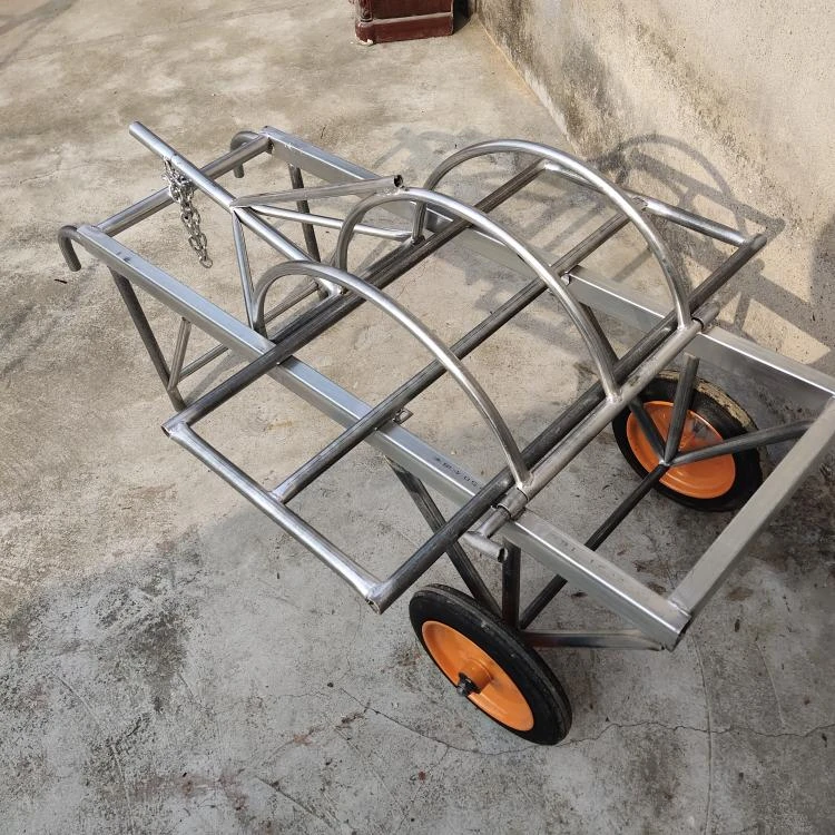 杀猪架子-包邮到乡镇移动式杀猪车屠宰猪时用的固定架杀猪推车