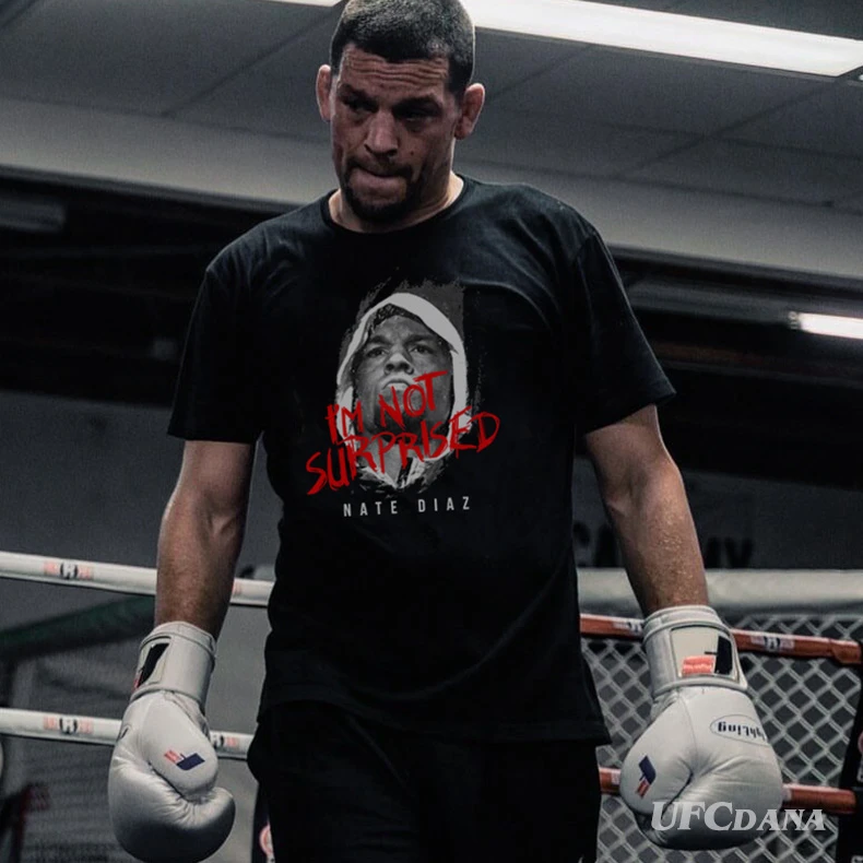 官方正版健身T恤小麻内特迪亚兹夏短袖棉超特大号vs运动格斗上衣