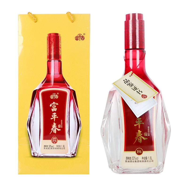 贾湖【老酒库存】贾湖富平春52度F6浓香型白酒 1.8L52度1800