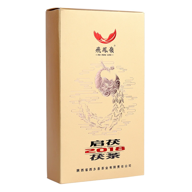 无品牌飞凤岭启茯陕西特产砖茶1000克金花伏