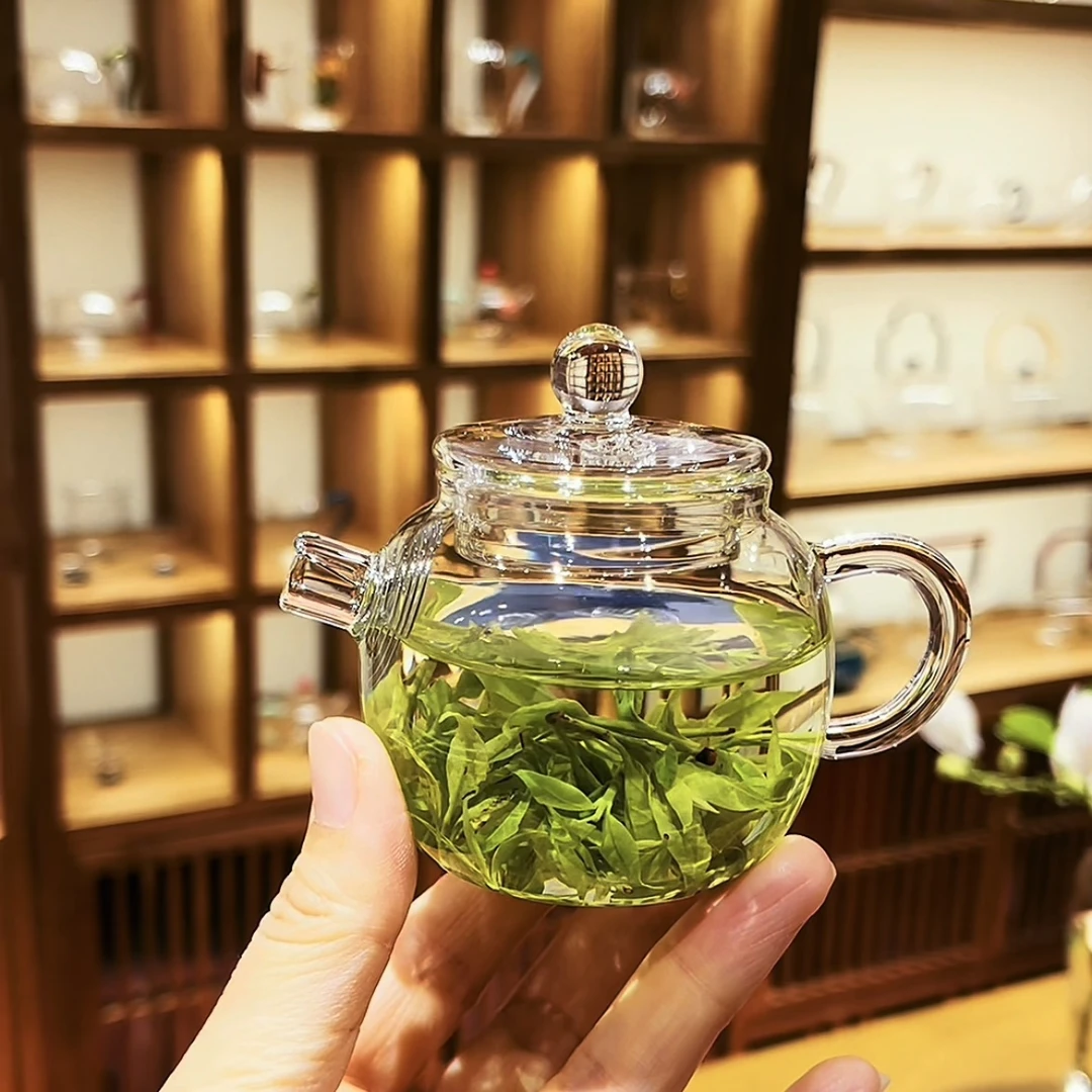 150ml赏心小茶壶高硼硅玻璃耐高温功夫茶具泡茶壶绿茶带过滤小型