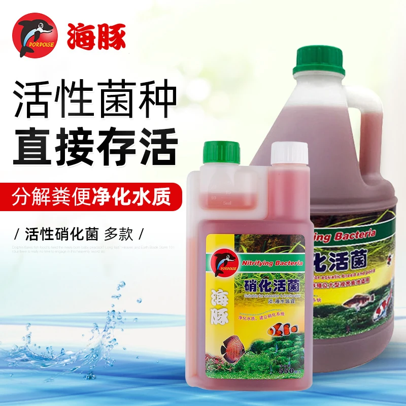 海豚硝化细菌水质稳定鱼缸培菌净水除臭养草水族箱过滤硝化菌净水