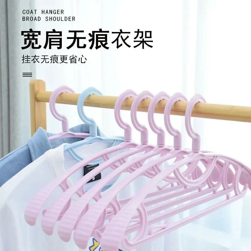 加粗无痕衣架子家用晒衣架挂钩架衣服撑子卧室挂衣衣挂晾衣撑架子