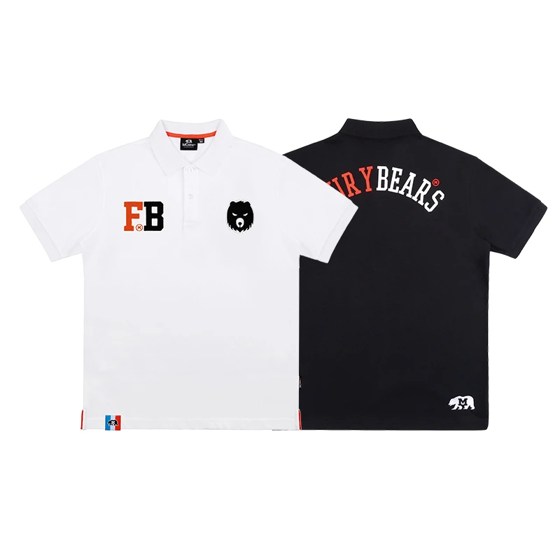 MCREW FURYBEARS熊头logo刺绣休闲短袖POLOSHIRT POLO衫